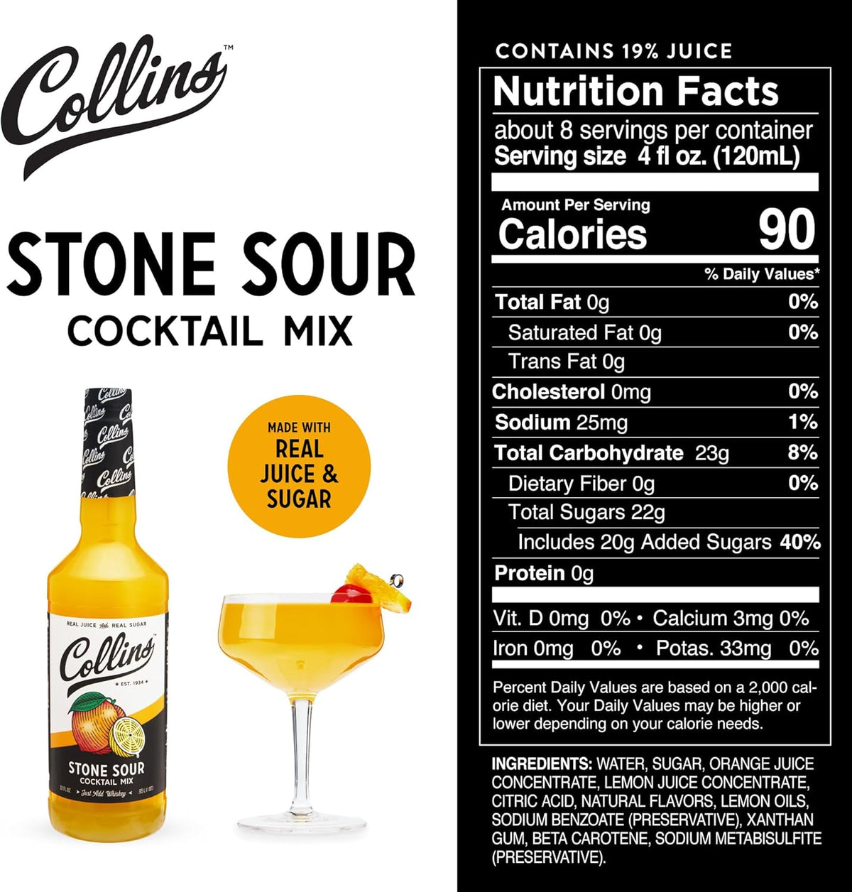 Collins Stone Sour Mix — 32 oz - image 6