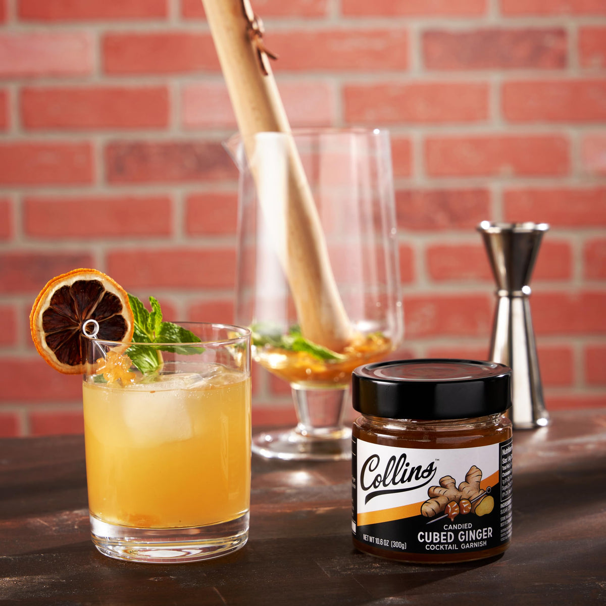 Collins Ginger Syrup with Cubed Ginger — 10.6 oz - image 6