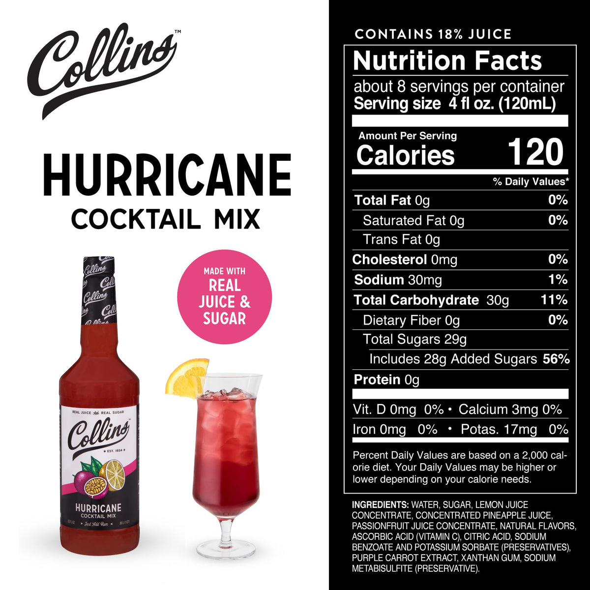 Collins Hurricane Mix — 32 oz - image 4