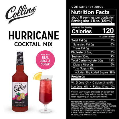 Collins Hurricane Mix — 32 oz - image 4