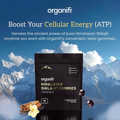 Organifi Shilajit Gummies – Vitality & Energy Booster – 60 Gummies - image 1
