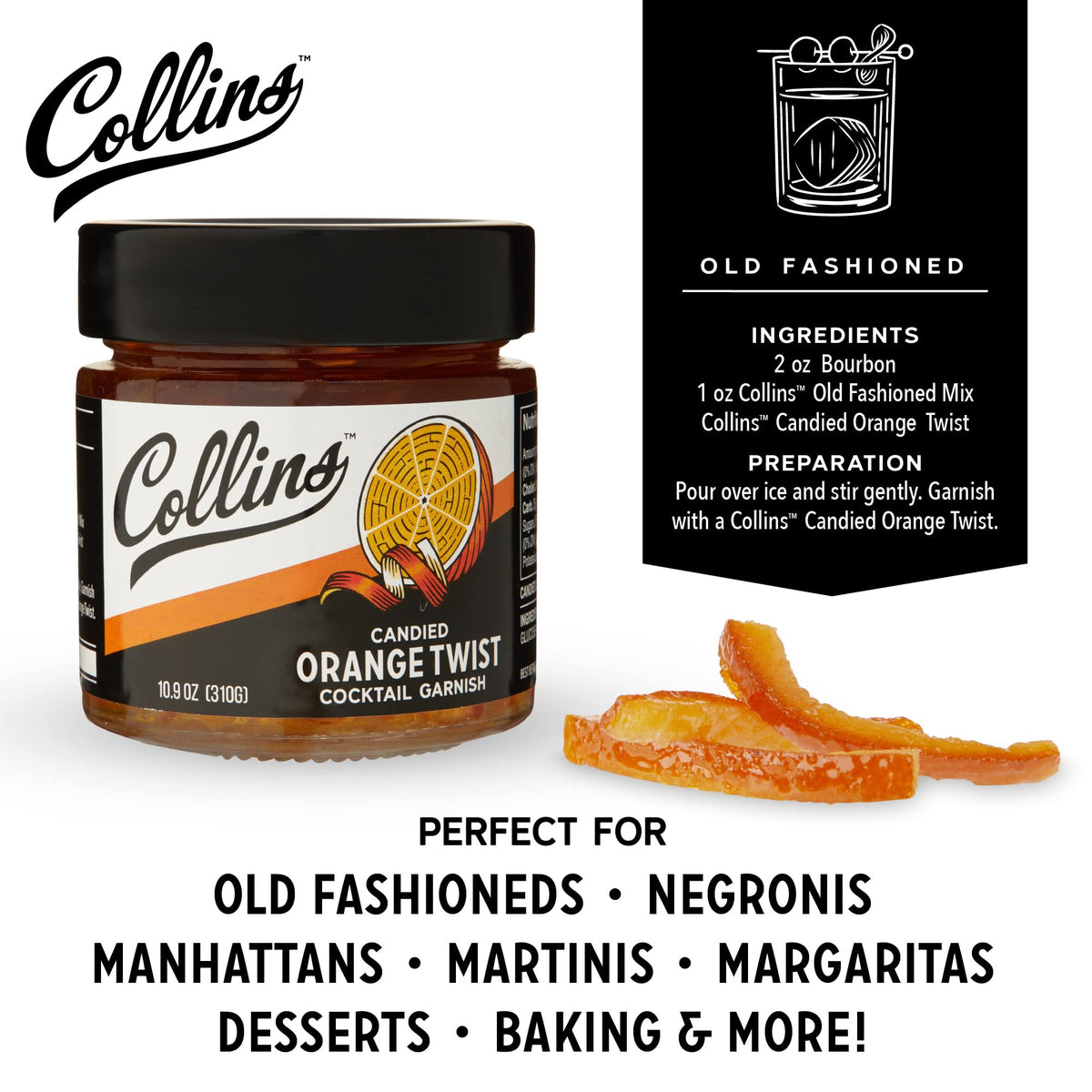 Collins Orange Twist in Syrup — 10 oz - image 4