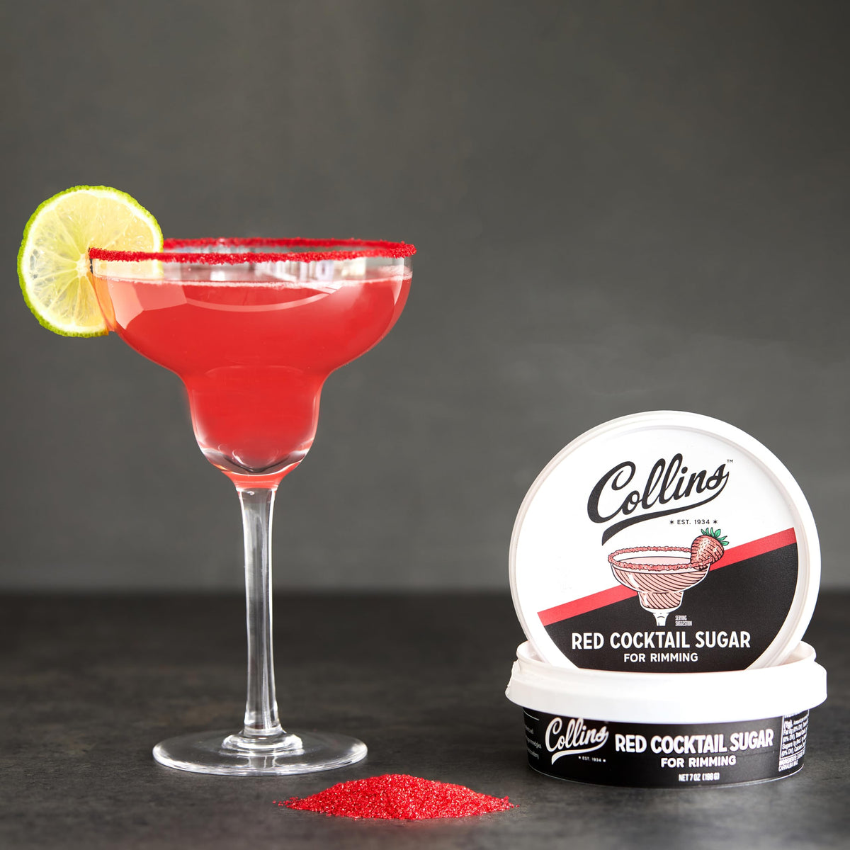 Collins Red Cocktail Sugar — 7 oz - image 5