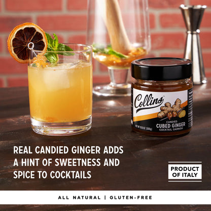 Collins Ginger Syrup with Cubed Ginger — 10.6 oz - image 2