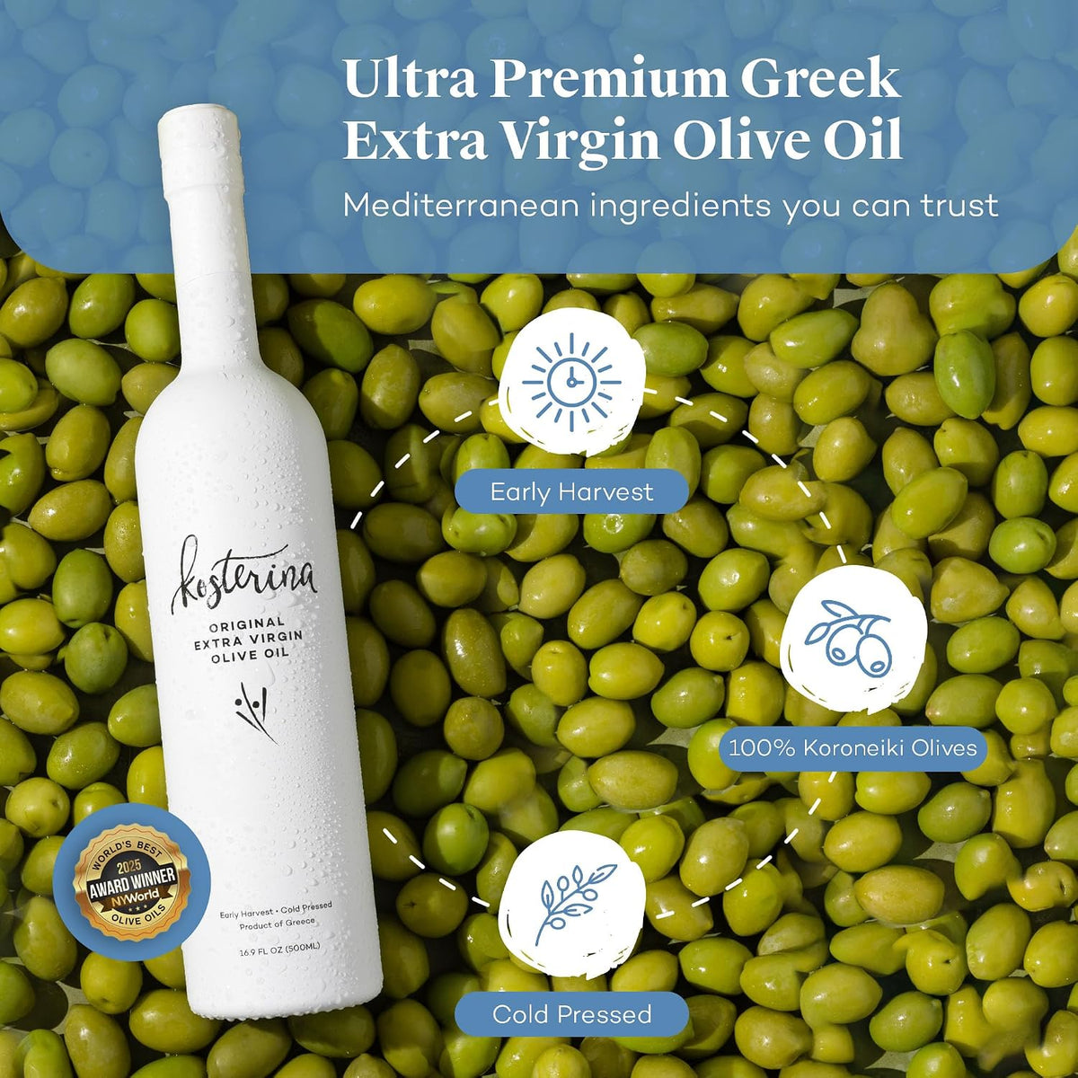 Kosterina Original Extra Virgin Olive Oil – 500 ml - image 6