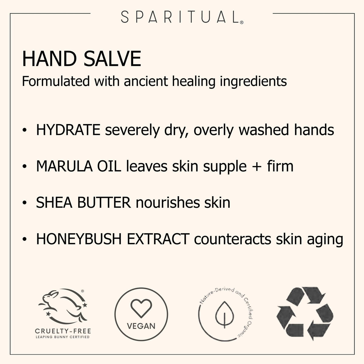 SPARITUAL Citrus Cardamom Vegan Hand Salve | Hand Cream for Hydrated, Nourished Hands | 1.5oz - image 5