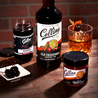 Collins Old Fashioned Kit — Mix, Cherries, Orange Garnish & Pick - image 7