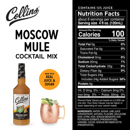 Collins Moscow Mule Mix — 32 oz - image 4