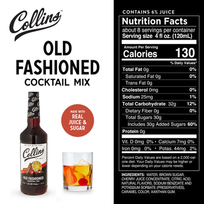Collins Old Fashioned Kit — Mix, Cherries, Orange Garnish & Pick - image 4