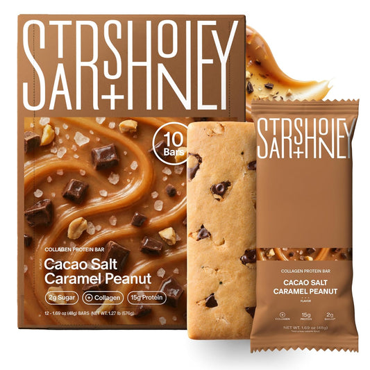 Stars + Honey Cacao Salt Caramel Peanut Collagen Protein Bars - image 1