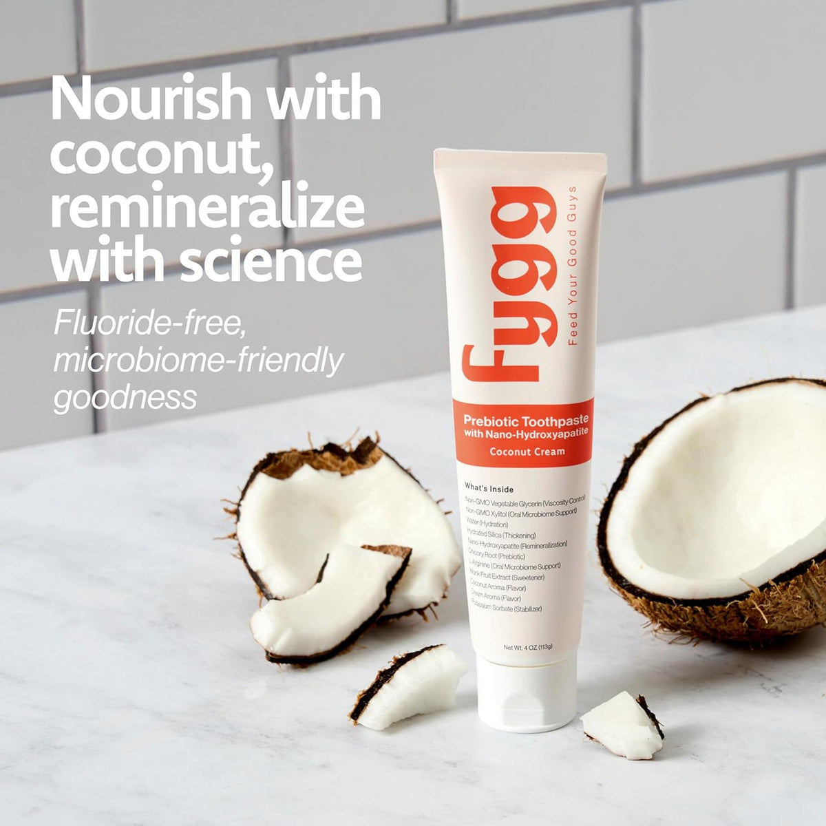 Fygg Toothpaste with Prebiotics | Coconut Cream - image 4