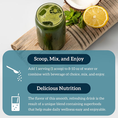 Organifi Green Juice – Superfood Blend with Adaptogens & Detox – Original Mint – 30 Servings - image 4