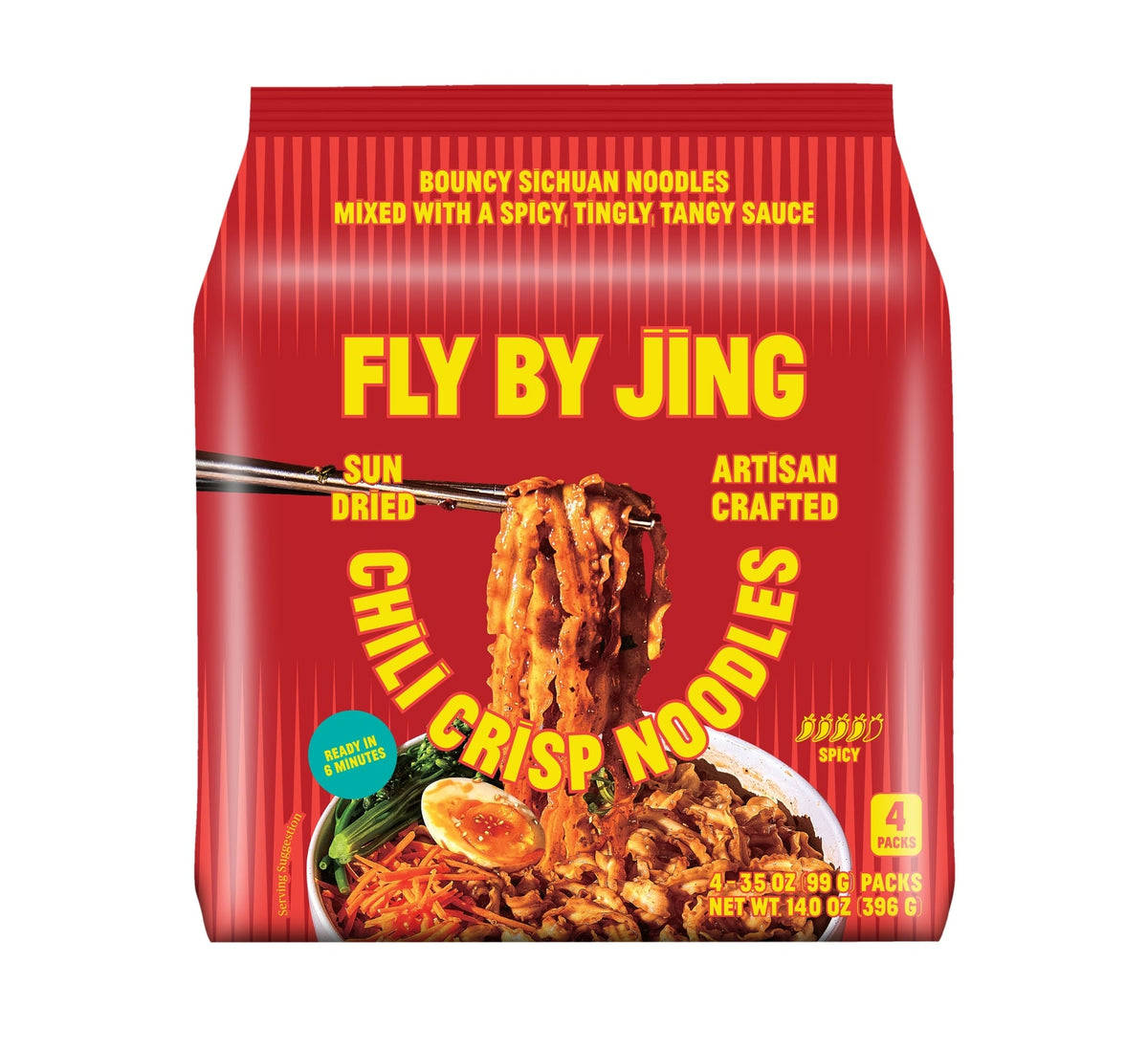 Fly By Jing – Chili Crisp Noodles – 4-Pack - image 1
