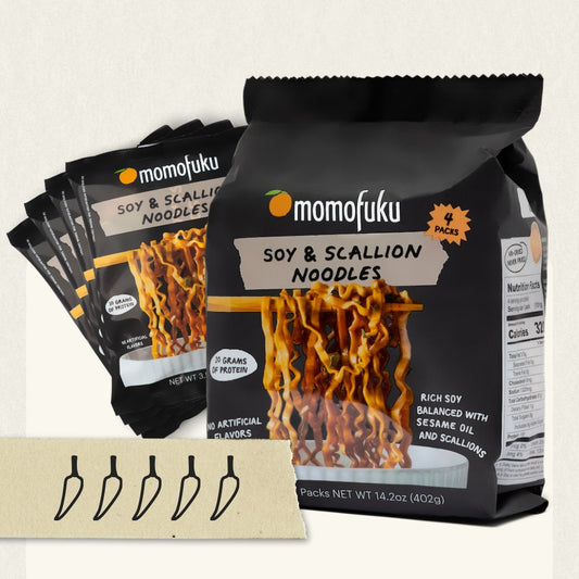 Momofuku Soy & Scallion Air-Dried Noodles – 4-Pack (402 g) - image 1
