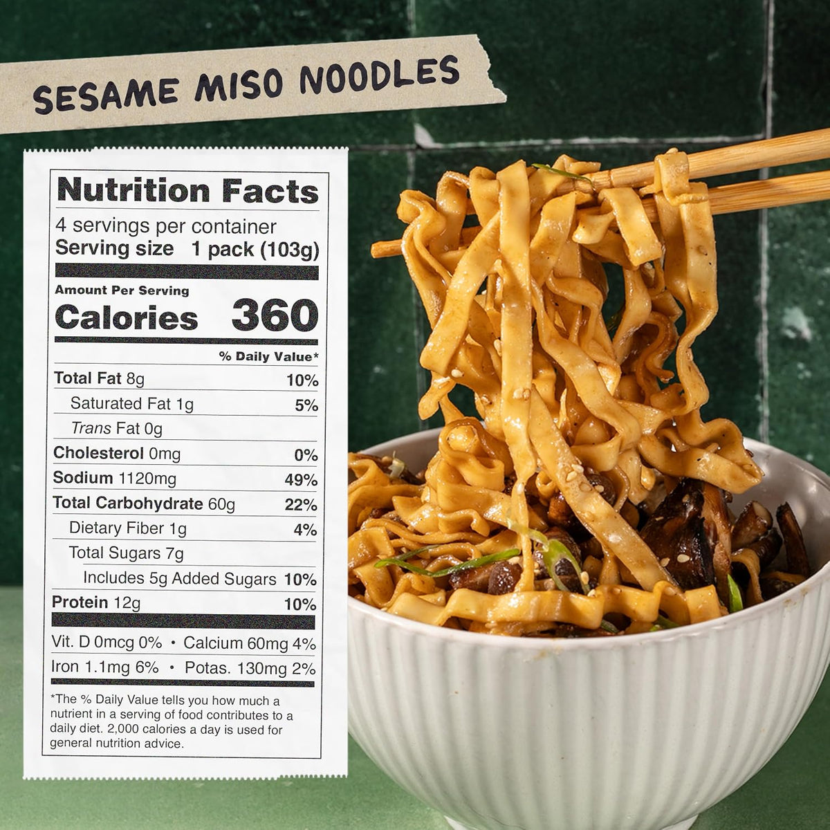 Momofuku Sesame Miso Air-Dried Noodles – 4-Pack (411 g) - image 3