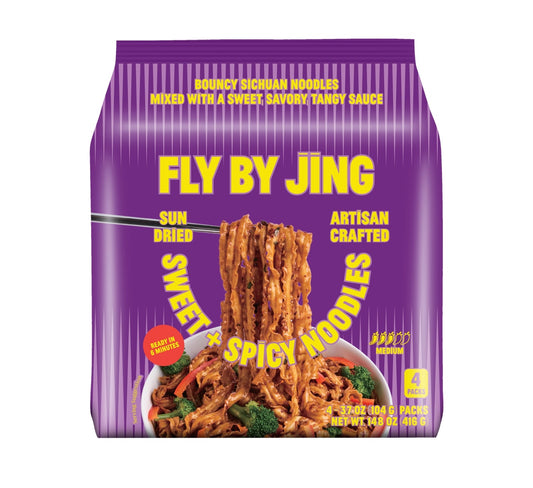 Fly By Jing – Sweet + Spicy Noodles – 4-Pack - image 1