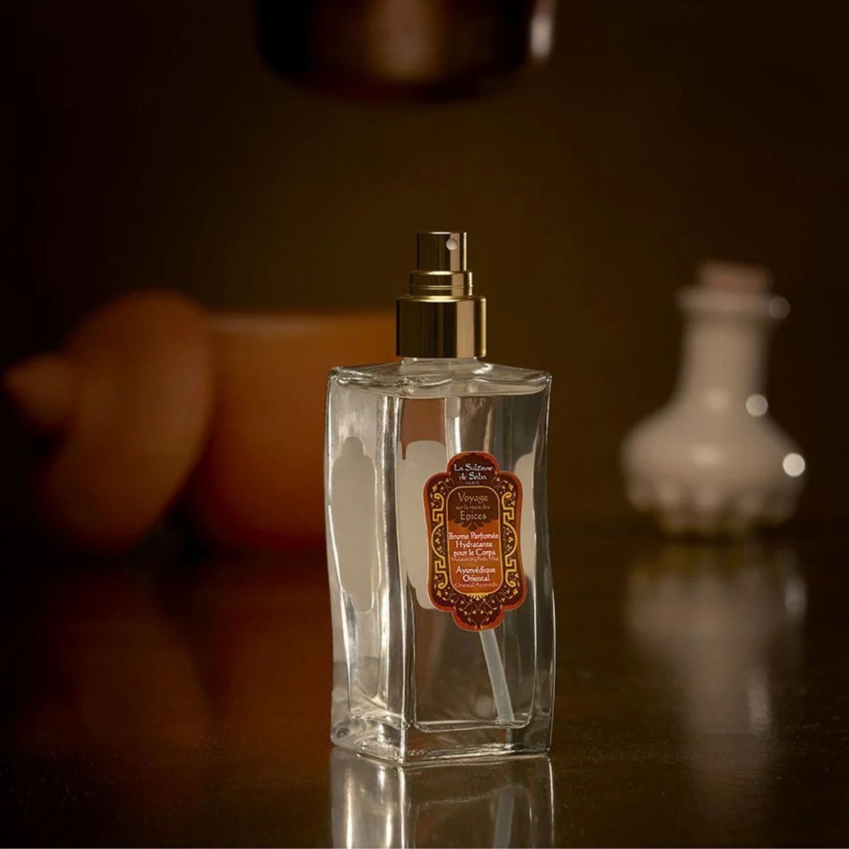 Body Mist – Ayurvedic Treatment Amber Vanilla Patchouli – Journey to the Spices Route - image 2