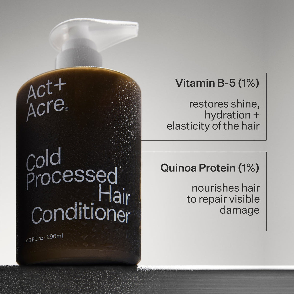 Act+Acre Cold Processed® 1% Vitamin B-5 Fine Hair Conditioner – 10 oz - image 2