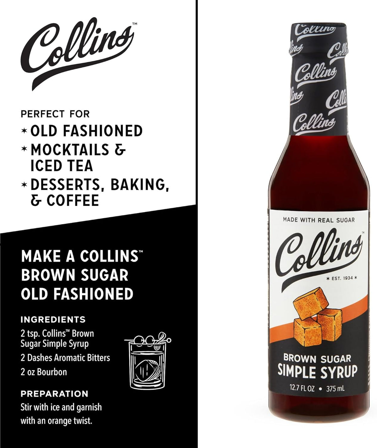 Collins Brown Sugar Simple Syrup — 12.7 oz - image 3