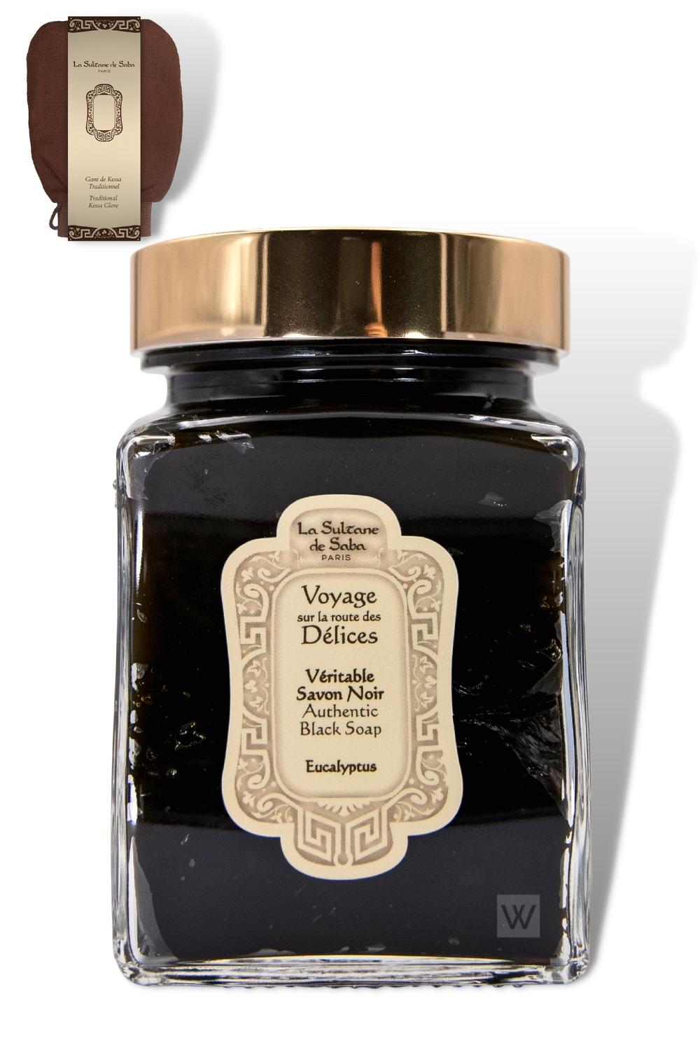 Black Soap with Eucalyptus & Kessa Glove – Rituals of Hammam - image 1