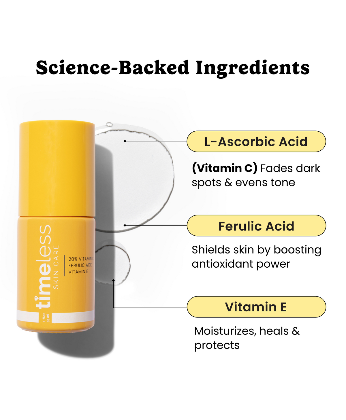 Timeless Skin Care 20% Vitamin C + E Ferulic Acid Serum - image 1