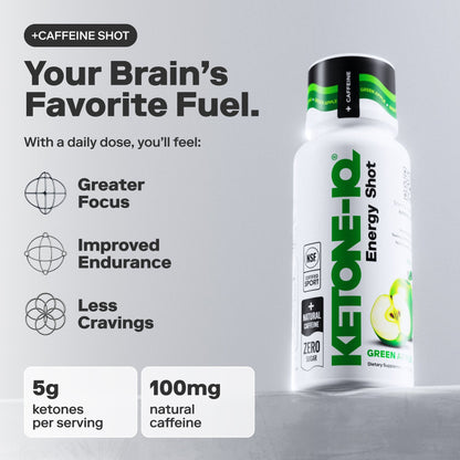 Ketone-IQ +Caffeine Shot, Green Apple - image 2