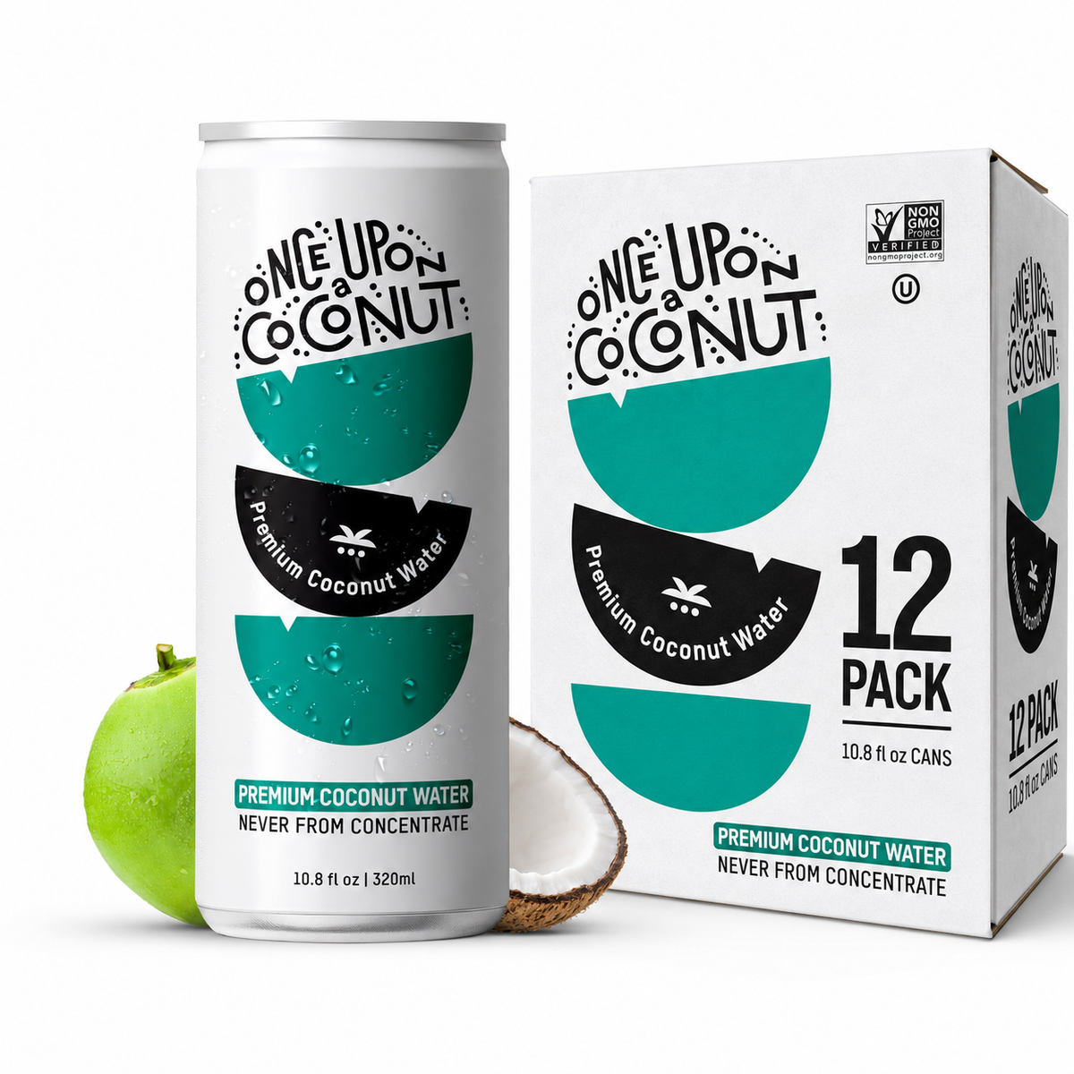 Premium Coconut Water  – Once Upon a Coconut – 12 Pack - image 1