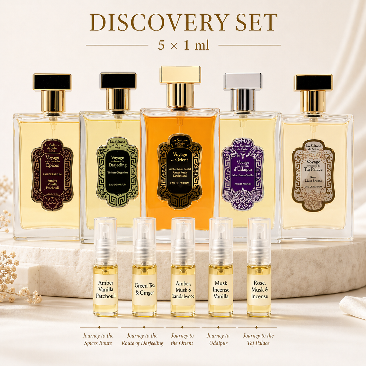 La Sultane de Saba Perfume Discovery Gift Set (5 × 1 ml) - image 1