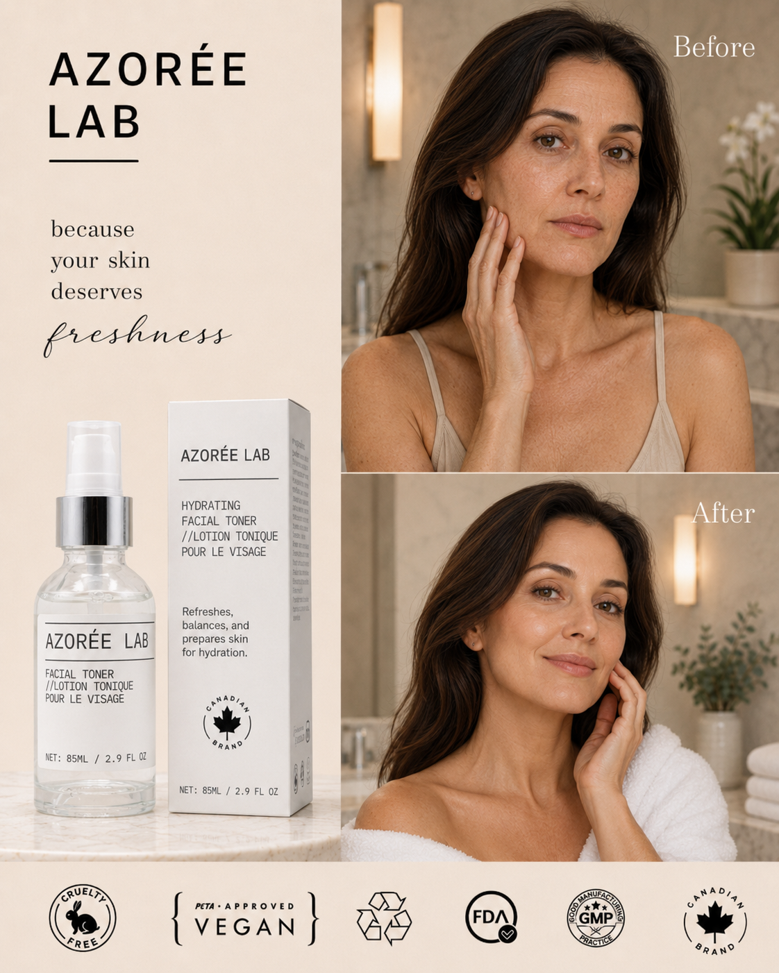 AZORÉE LAB Facial Toner // Balancing Prickly Pear Extract + Aloe - image 2