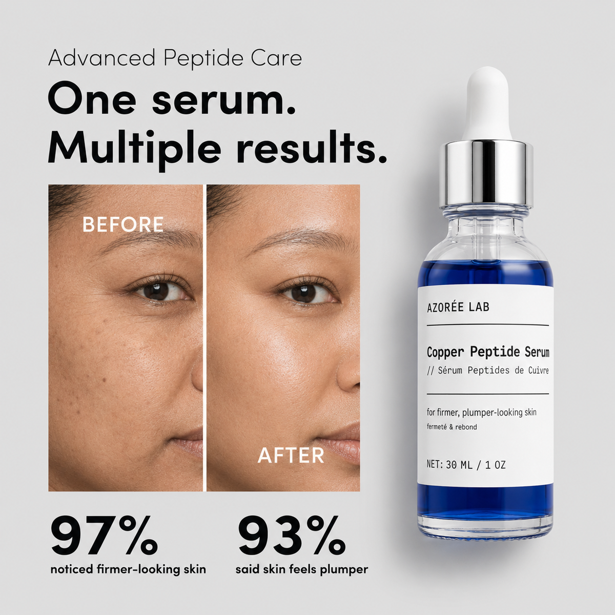 AZORÉE LAB Copper Peptide Serum – GHK-Cu Firming + Barrier Hydration, 30 ml - image 6