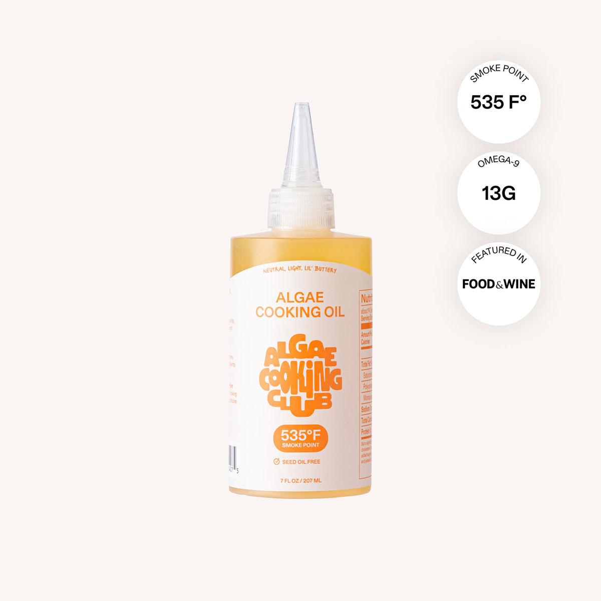 Algae Cooking Club – Algae Cooking Oil, Chef Squeeze Bottle – 7 fl oz (207 mL) - image 2