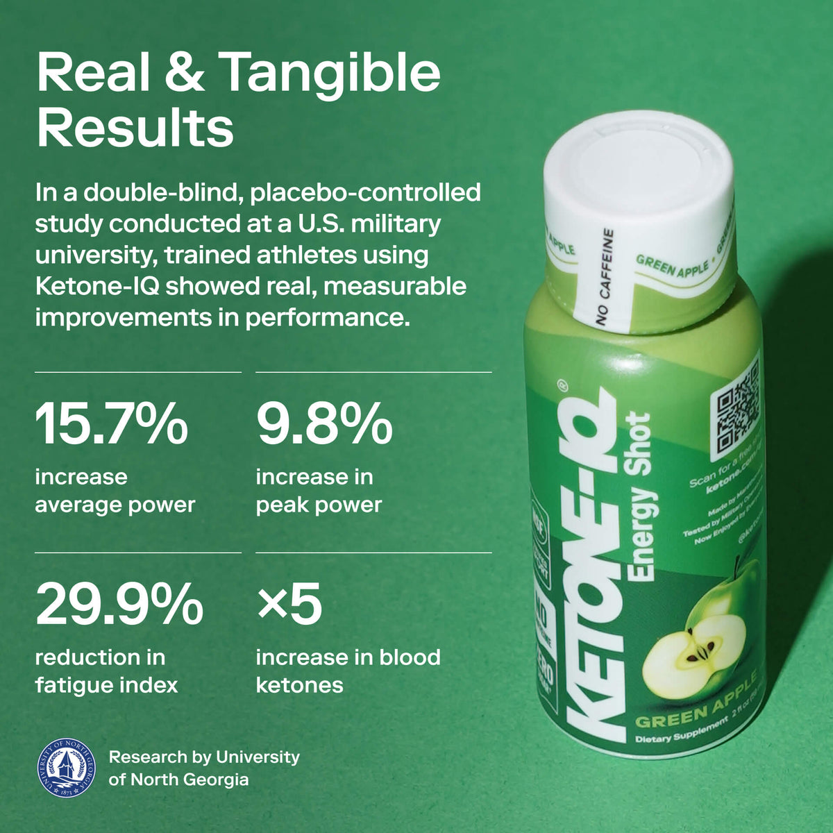 Ketone-IQ Caffeine-Free Shot, Green Apple - image 2