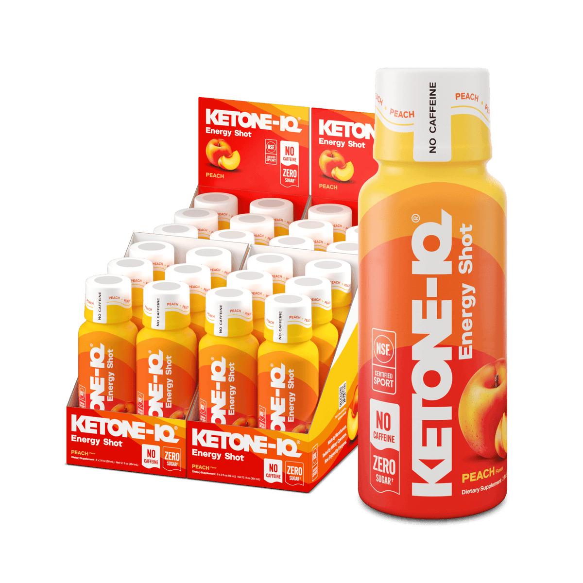 Ketone-IQ Caffeine-Free Shot, Peach - image 12
