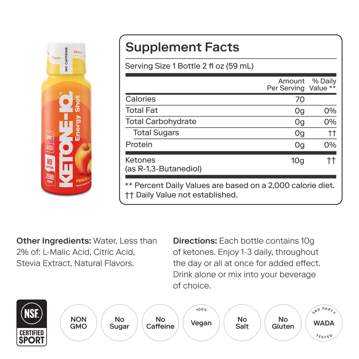 Ketone-IQ Sample Variety Pack – Caffeine-Free Ketone Energy Shots – 4 Flavors - image 3