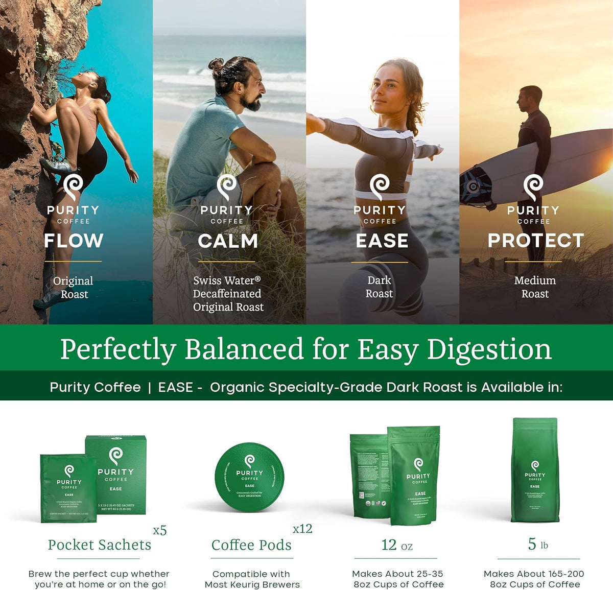 EASE: Dark Roast –  Whole Bean Coffee – 2268g - image 3