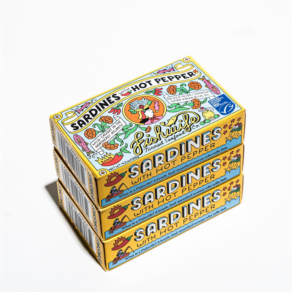 Fishwife Sardines with Hot Pepper – Tinned Fish – 3.75 oz (106 g) - image 4