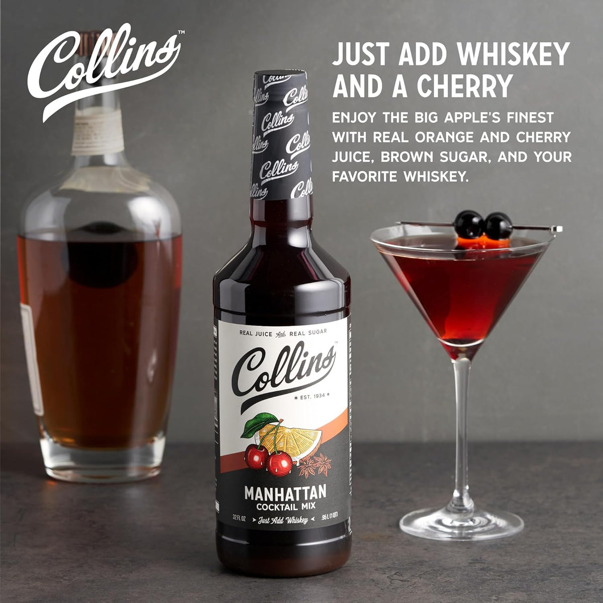 Collins Old Fashioned Mix — 32 oz - image 3