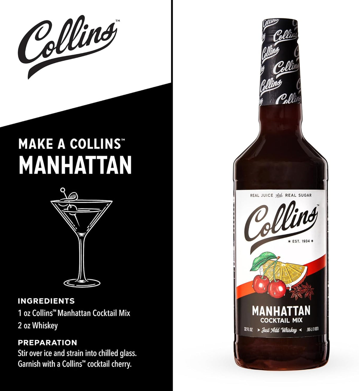 Collins Old Fashioned Mix — 32 oz - image 4