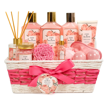 Spa Gift Basket - Peony Cloud - Premium Pink - image 1