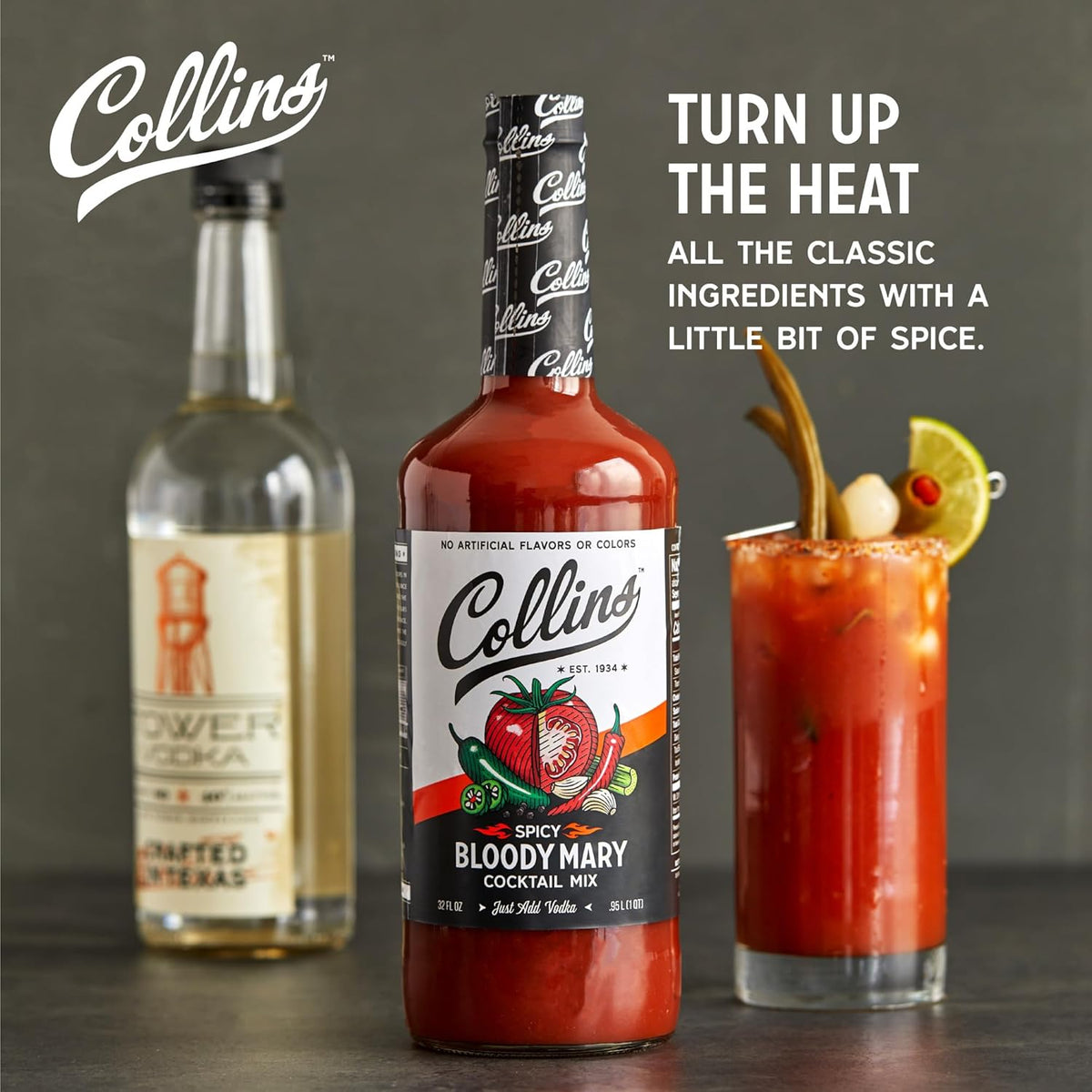 Collins Spicy Bloody Mary Mix — 32 oz - image 2
