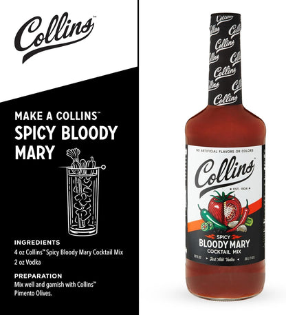 Collins Spicy Bloody Mary Mix — 32 oz - image 3