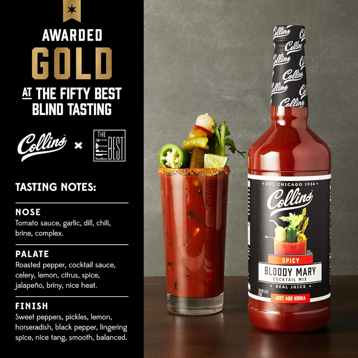 Collins Spicy Bloody Mary Mix — 32 oz - image 5