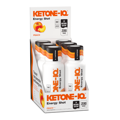 Ketone-IQ +Caffeine Shot, Peach - image 1