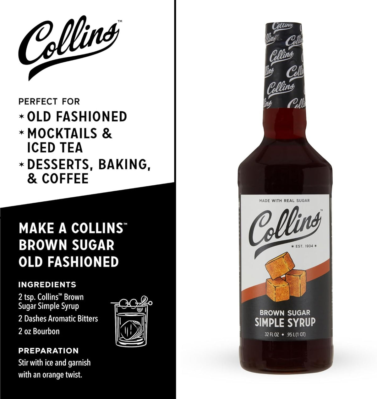Collins Brown Sugar Simple Syrup — 32 oz - image 4