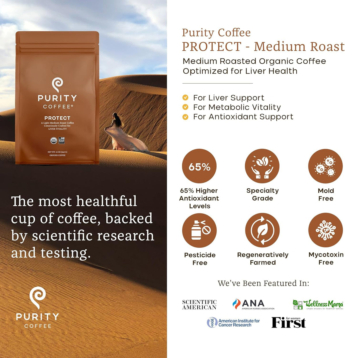 PROTECT: Light-Medium Roast – Ground Coffee - 340g - image 3