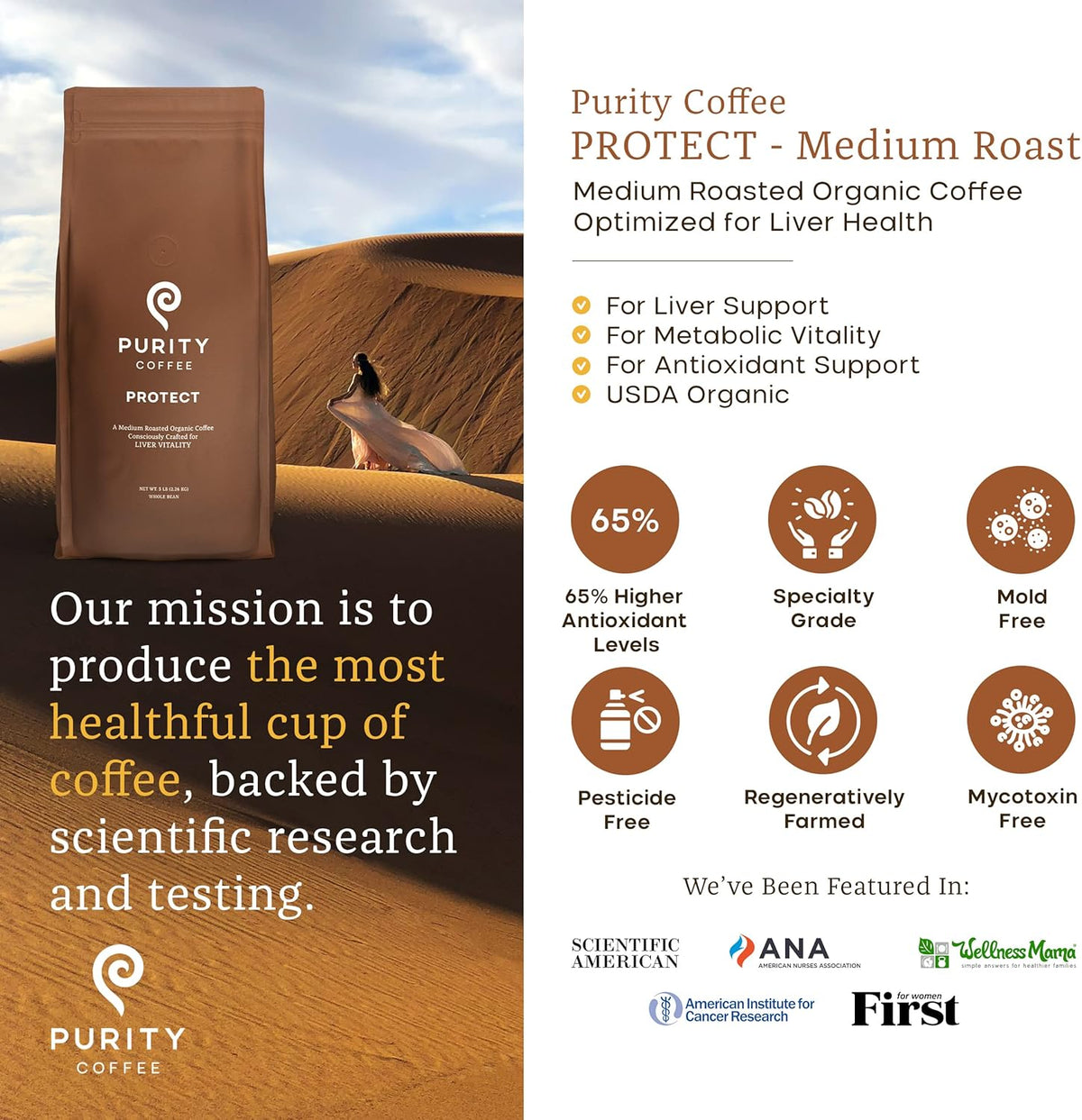 PROTECT: Light-Medium Roast – Whole Bean Coffee – 2268g - image 2