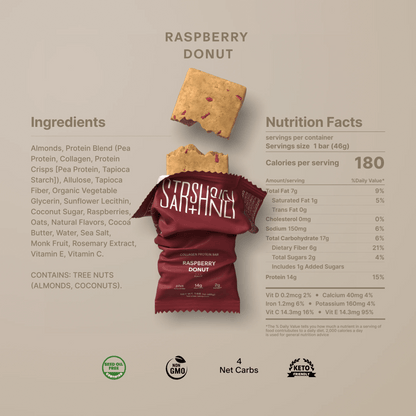 Stars + Honey The Raspberry Donut Collagen Protein Bars - image 3