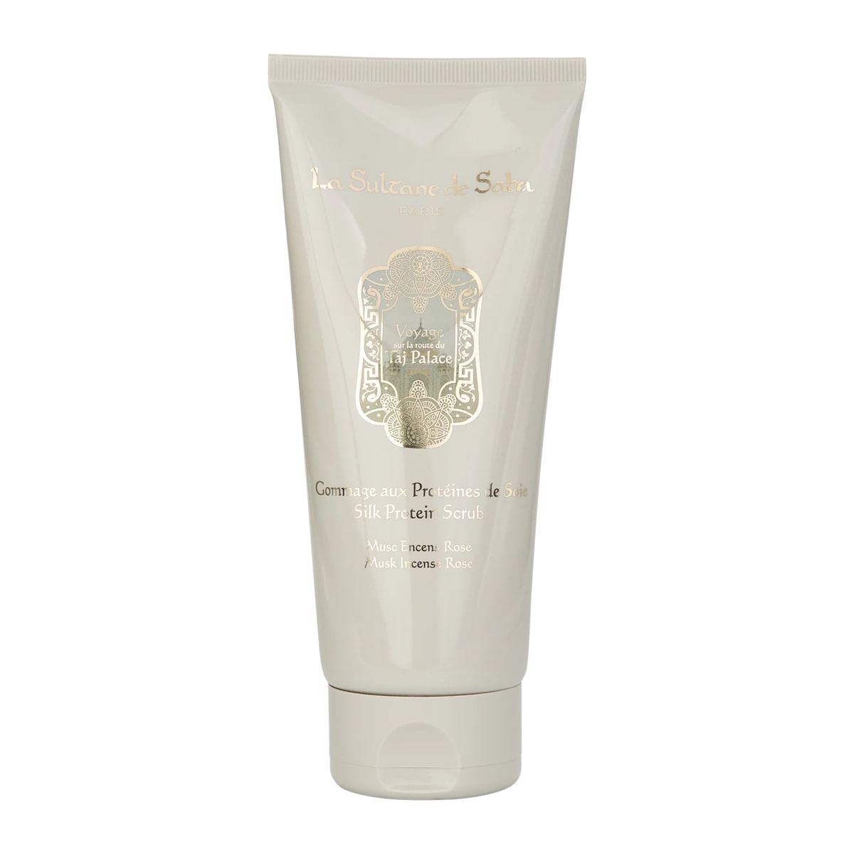 Silk Protein Scrub - Musk Incense Rose – Journey to the Taj Palace - image 1