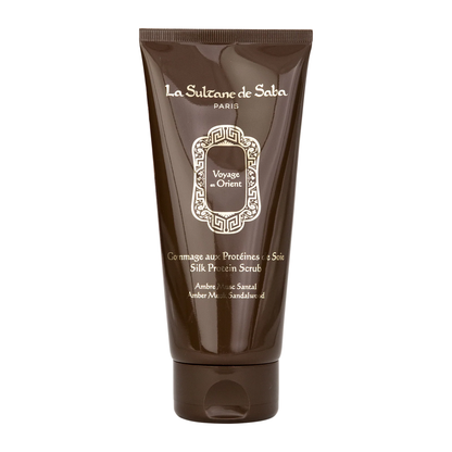 Silk Protein Scrub -  Amber, Musk & Sandalwood – Journey to the Orient - image 1