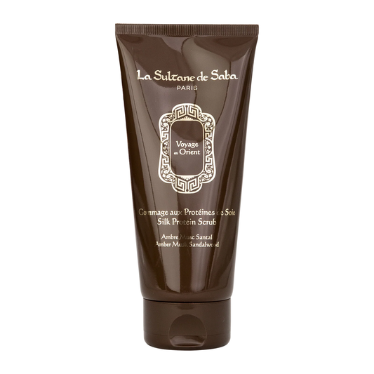 Silk Protein Scrub -  Amber, Musk & Sandalwood – Journey to the Orient - image 1